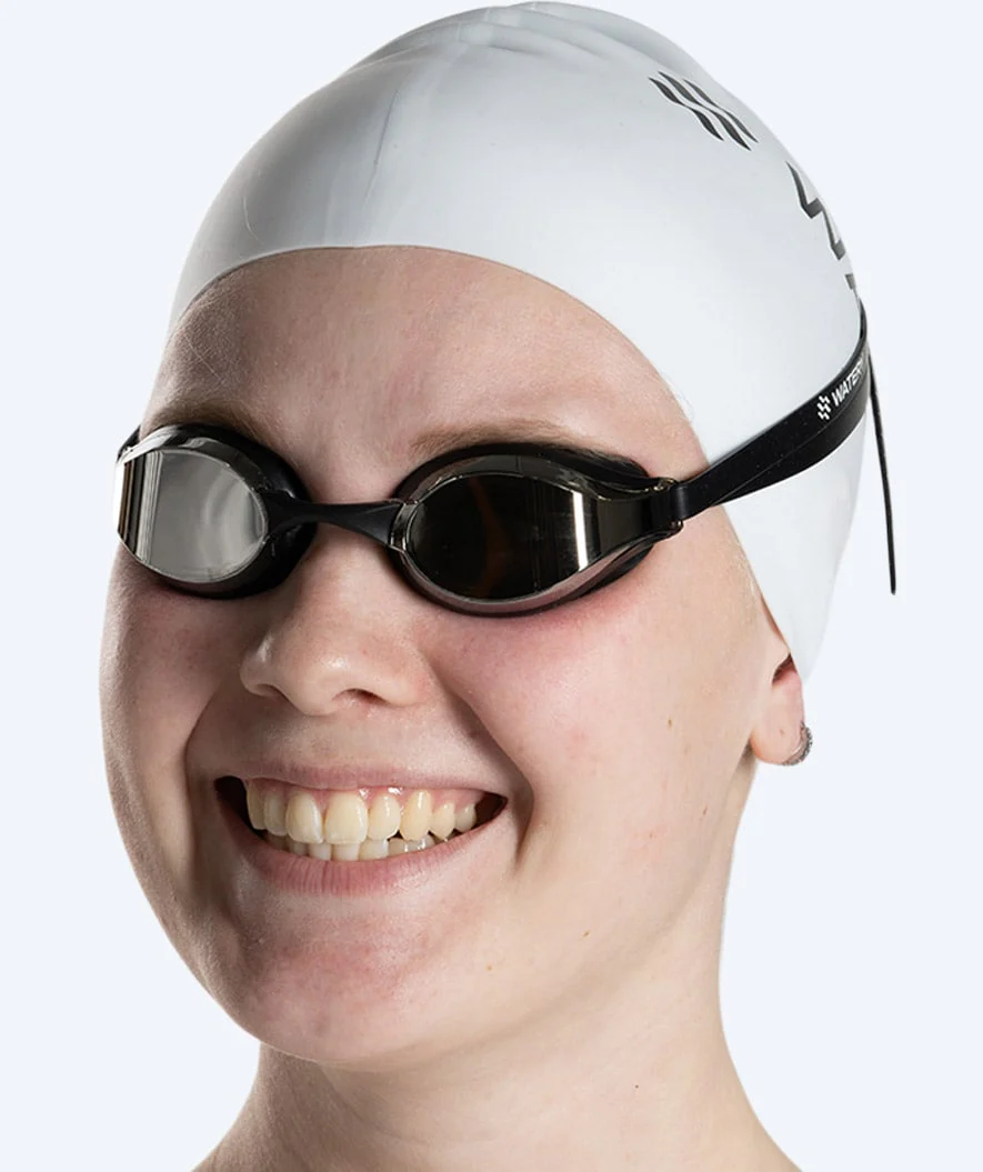 Watery Elite Schwimmbrillen - Poseidon Mirror - Schwarz/Silber - Image 7