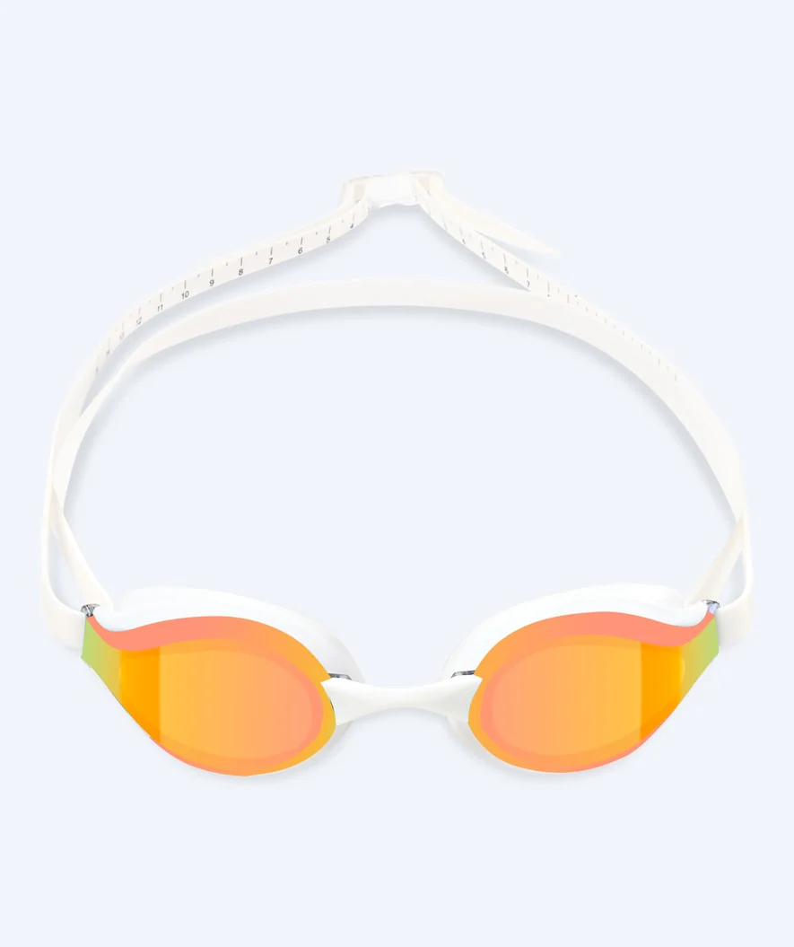 Watery Elite Schwimmbrillen - Poseidon Mirror - Weiß/Gold - Image 2