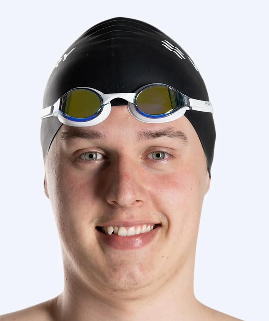 Watery Elite Schwimmbrillen - Poseidon Mirror - Weiß/Gold - Image 7