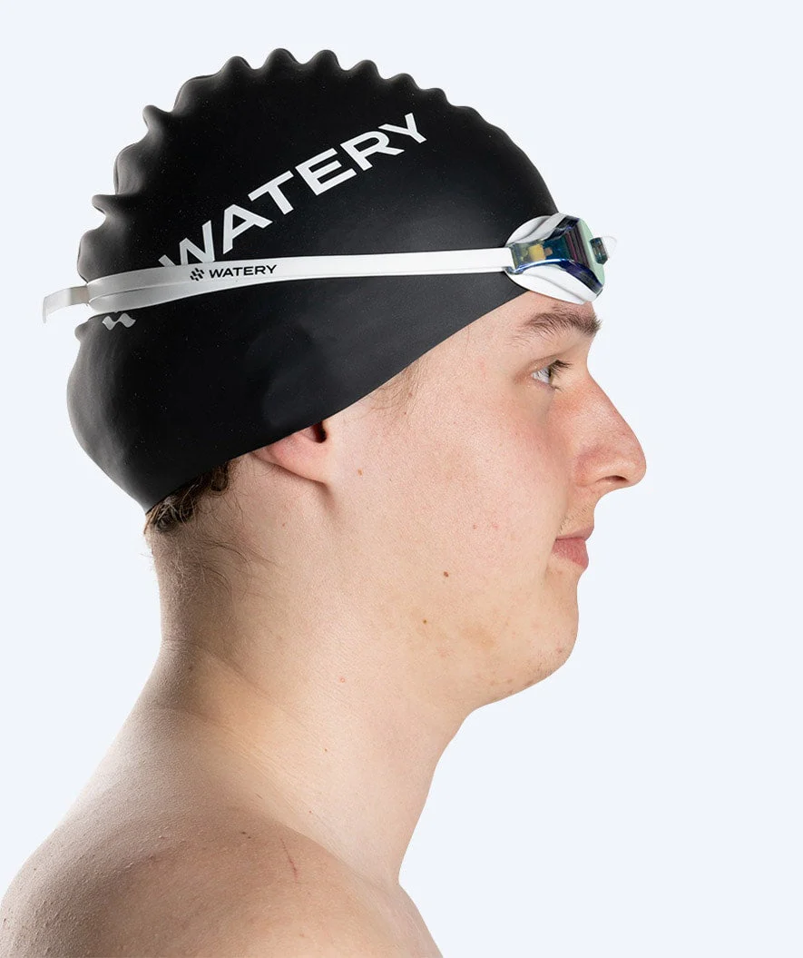 Watery Elite Schwimmbrillen - Poseidon Mirror - Weiß/Gold - Image 8