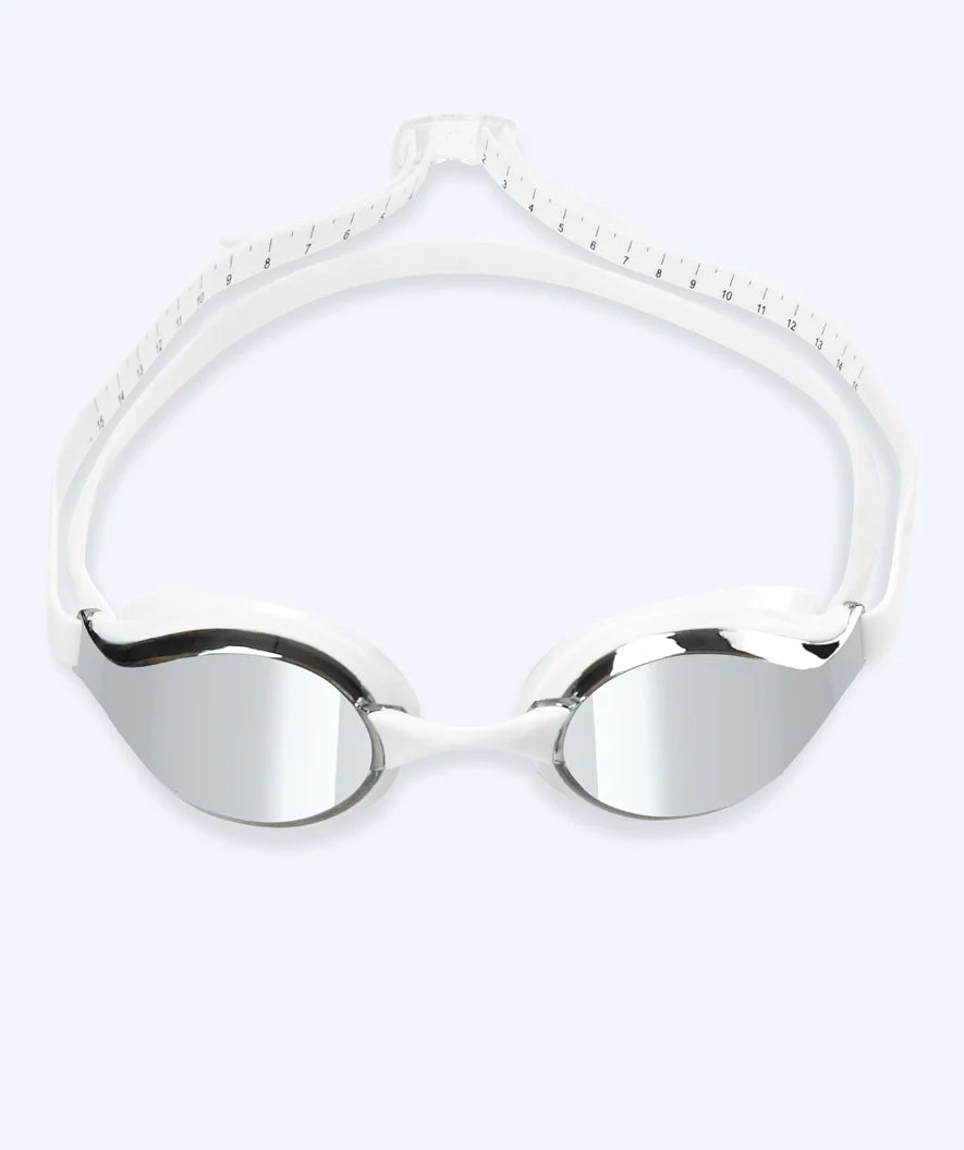 Watery Elite Schwimmbrillen - Poseidon Mirror - Weiß/Silber - Image 2