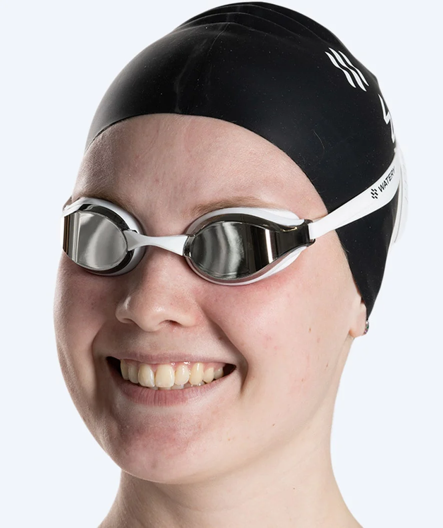 Watery Elite Schwimmbrillen - Poseidon Mirror - Weiß/Silber - Image 21