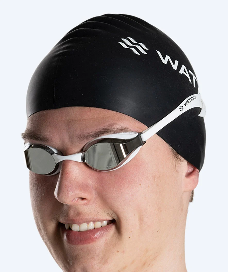 Watery Elite Schwimmbrillen - Poseidon Mirror - Weiß/Silber - Image 22