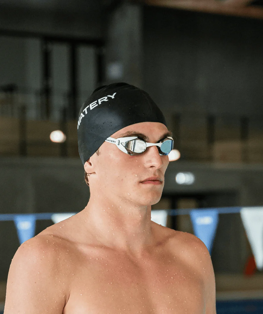 Watery Elite Schwimmbrillen - Poseidon Mirror - Weiß/Silber - Image 9