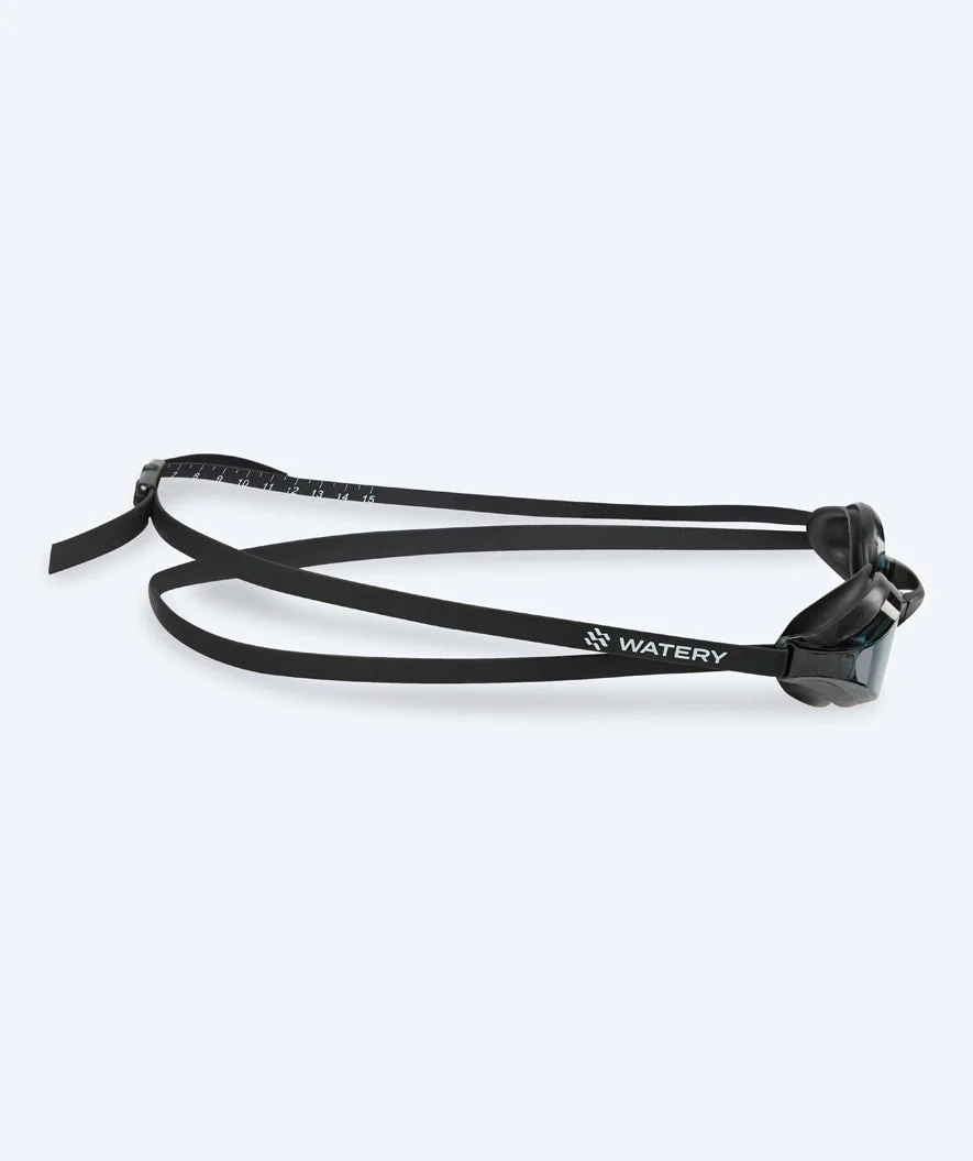 Watery Elite Schwimmbrillen - Poseidon - Schwarz (Smoke Scheiben) - Image 3