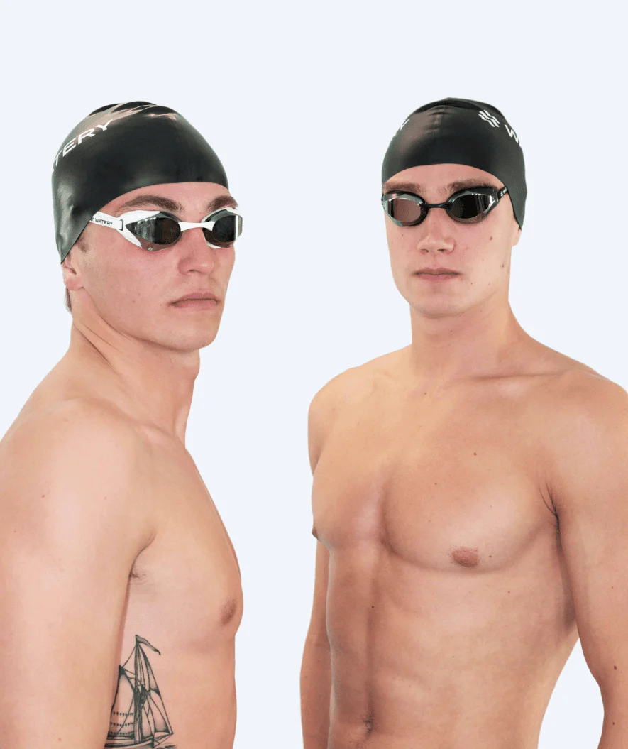 Watery Elite Schwimmbrillen - Poseidon Ultra Mirror - Lila/Silber - Image 6
