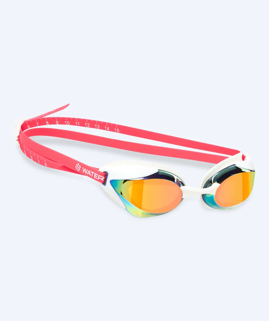 Watery Elite Schwimmbrillen - Poseidon Ultra Mirror - Rosa/Gold