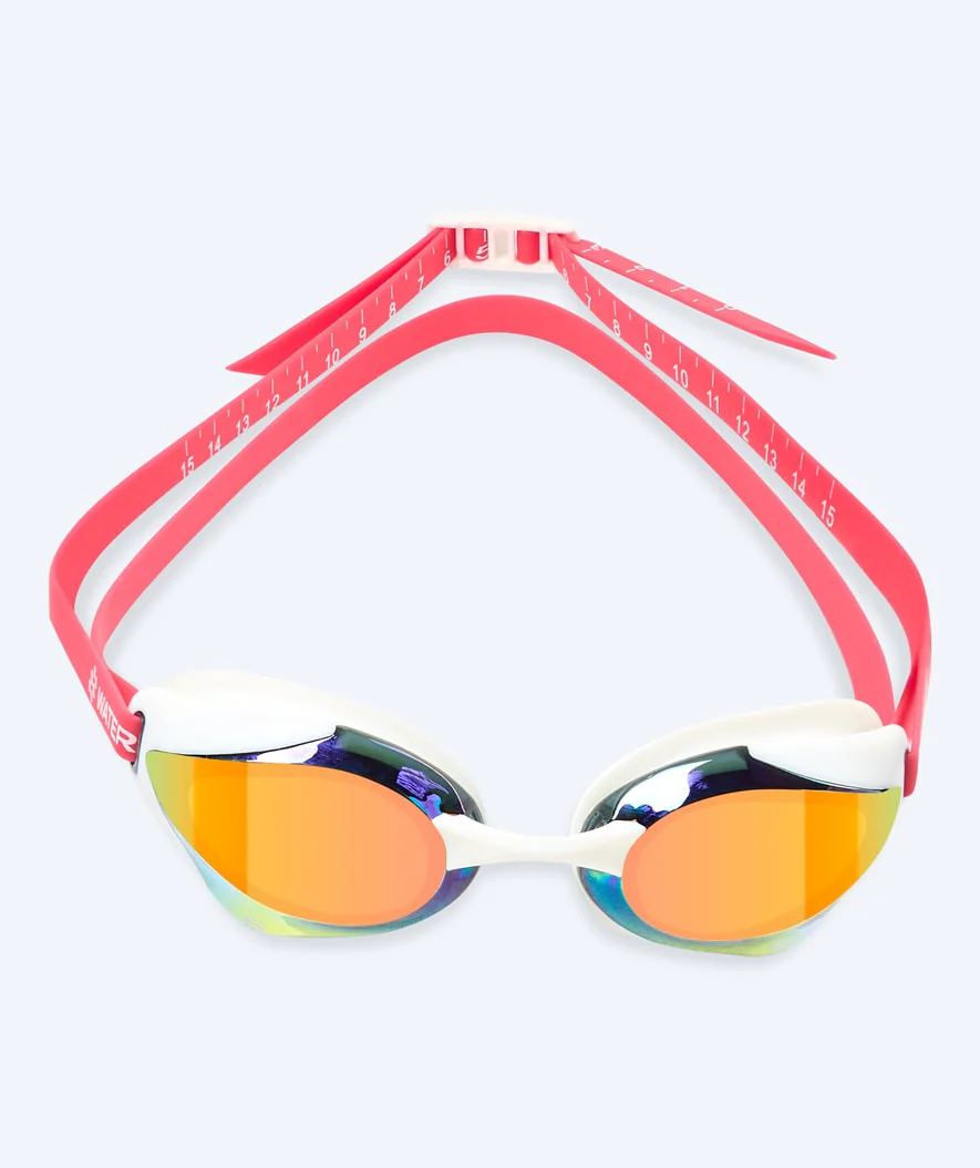 Watery Elite Schwimmbrillen - Poseidon Ultra Mirror - Rosa/Gold - Image 2