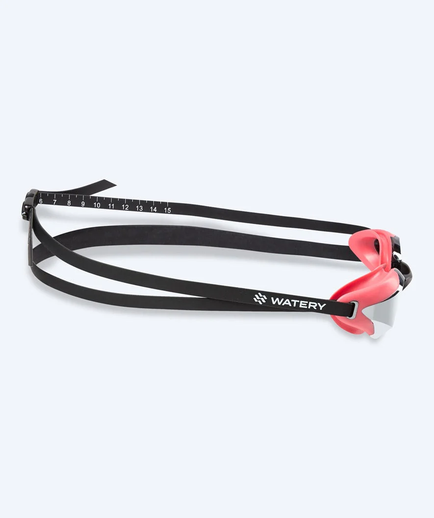 Watery Elite Schwimmbrillen - Poseidon Ultra Mirror - Rosa/Silber - Image 8