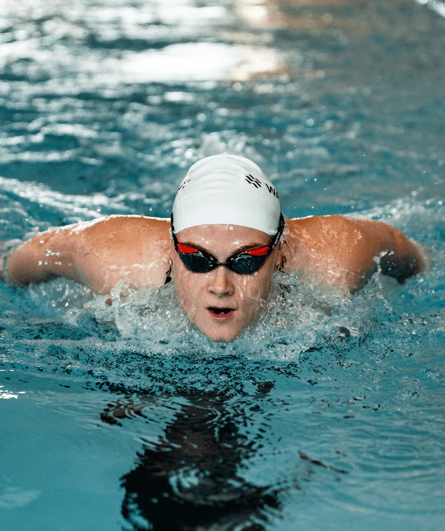 Watery Elite Schwimmbrillen - Poseidon Ultra Mirror - Rot/Silber - Image 10