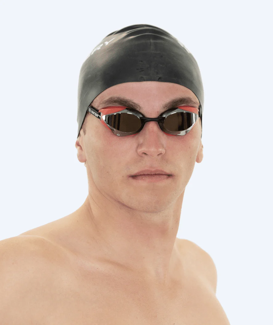 Watery Elite Schwimmbrillen - Poseidon Ultra Mirror - Rot/Silber - Image 7