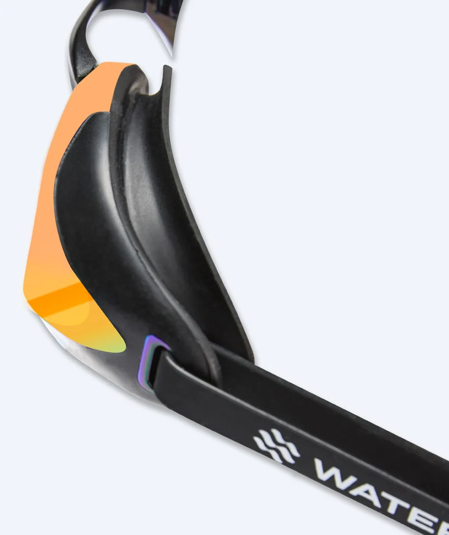 Watery Elite Schwimmbrillen - Poseidon Ultra Mirror - Schwarz/Gold - Image 5