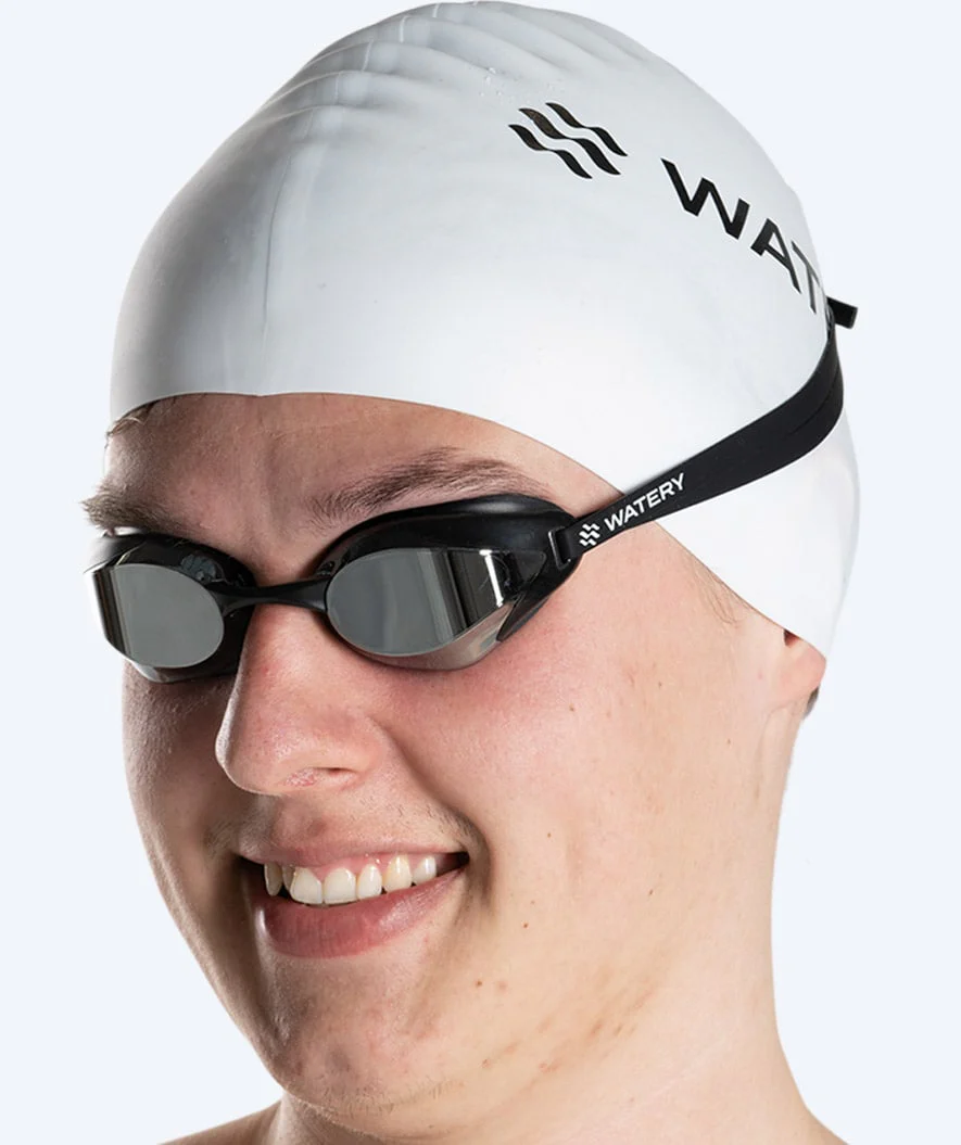 Watery Elite Schwimmbrillen - Poseidon Ultra Mirror - Schwarz/Silber - Image 14