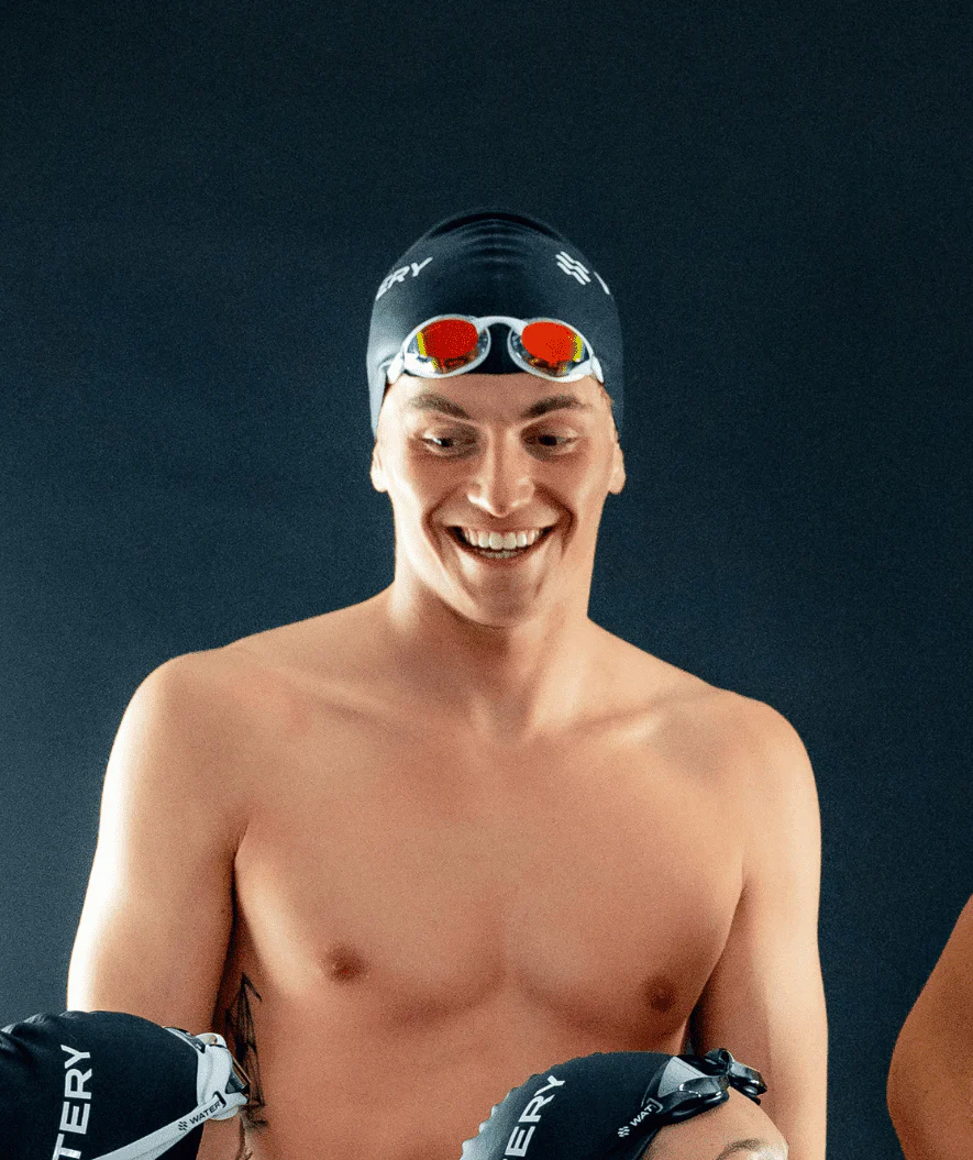 Watery Elite Schwimmbrillen - Poseidon Ultra Mirror - Weiß/Gold - Image 16