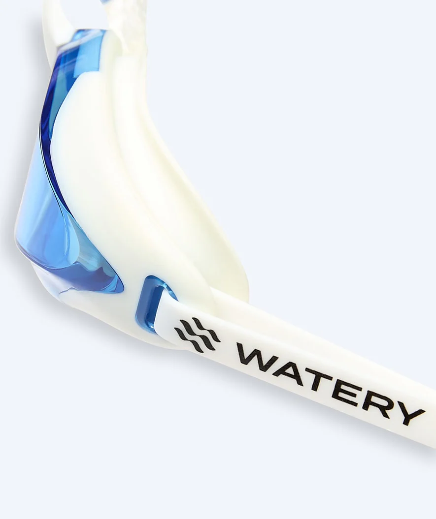 Watery Elite Schwimmbrillen - Poseidon Ultra - Weiß/Blau - Image 4