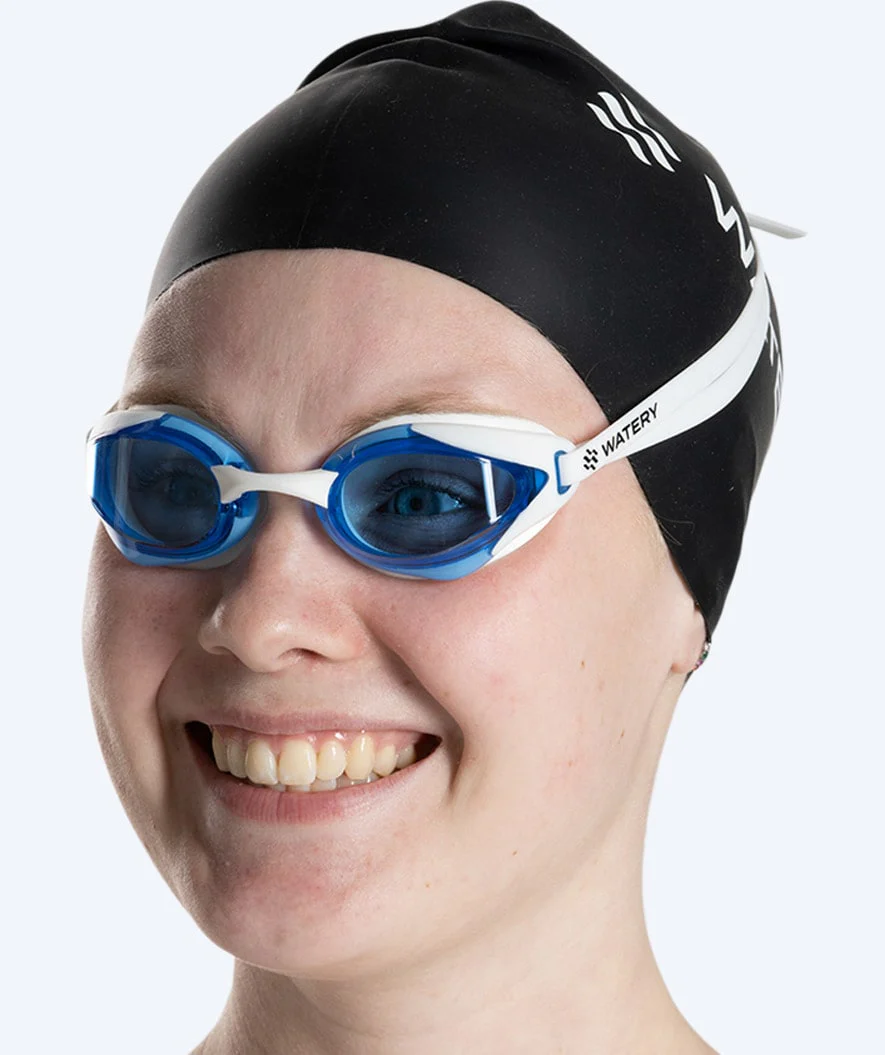 Watery Elite Schwimmbrillen - Poseidon Ultra - Weiß/Blau - Image 7