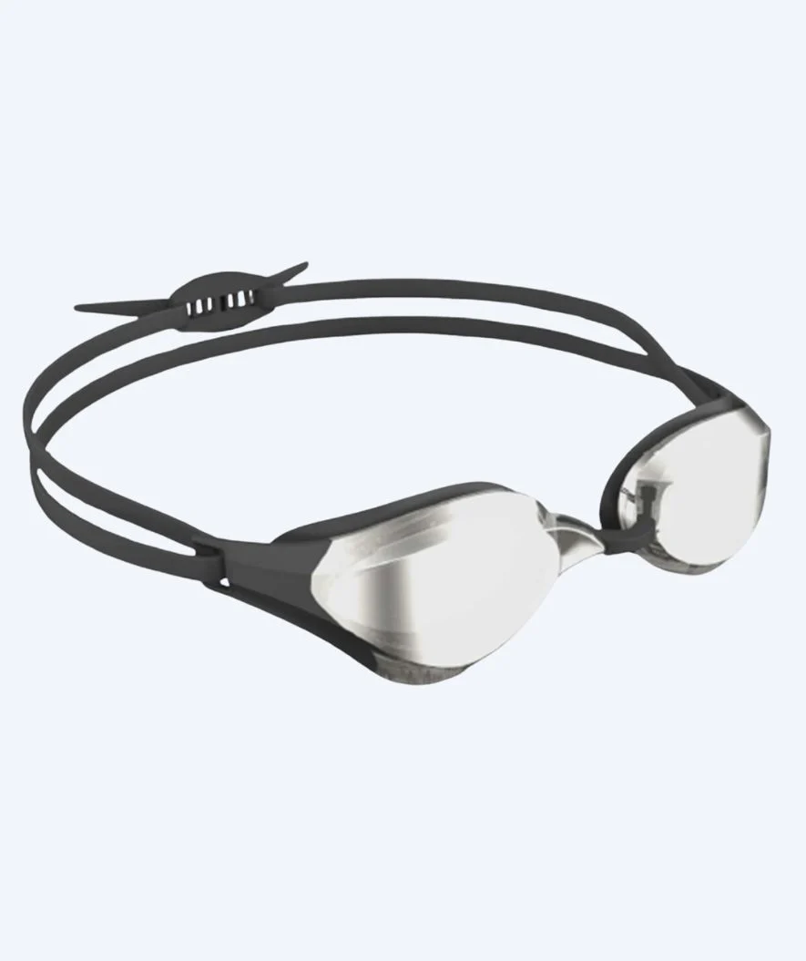 Watery Elite Schwimmbrillen - Rattle Pro Mirror - Schwarz/Silber