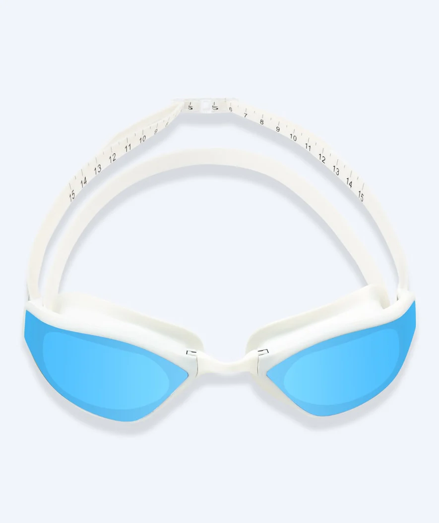 Watery Elite Schwimmbrillen - Storm Racer Mirror - Weiß/Blau - Image 2