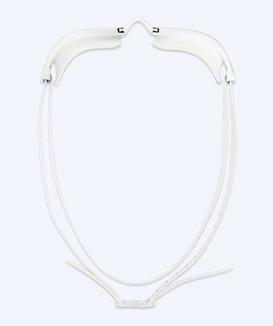 Watery Elite Schwimmbrillen - Storm Racer Mirror - Weiß/Gold - Image 3