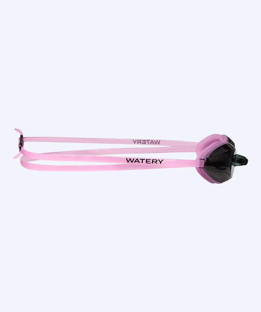 Watery Schwimmbrillen mit Sehstärke für Kurzsichtige Erwachsene - (-1.5) – (-8.0) - Catch - Rosa (Smoke Scheiben) - Image 2