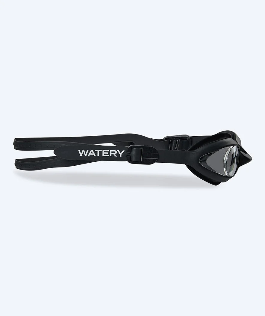Watery Schwimmbrillen mit Sehstärke für Kurzsichtige Erwachsene - (-1.5) – (-8.0) - Matira - Schwarz - Image 5