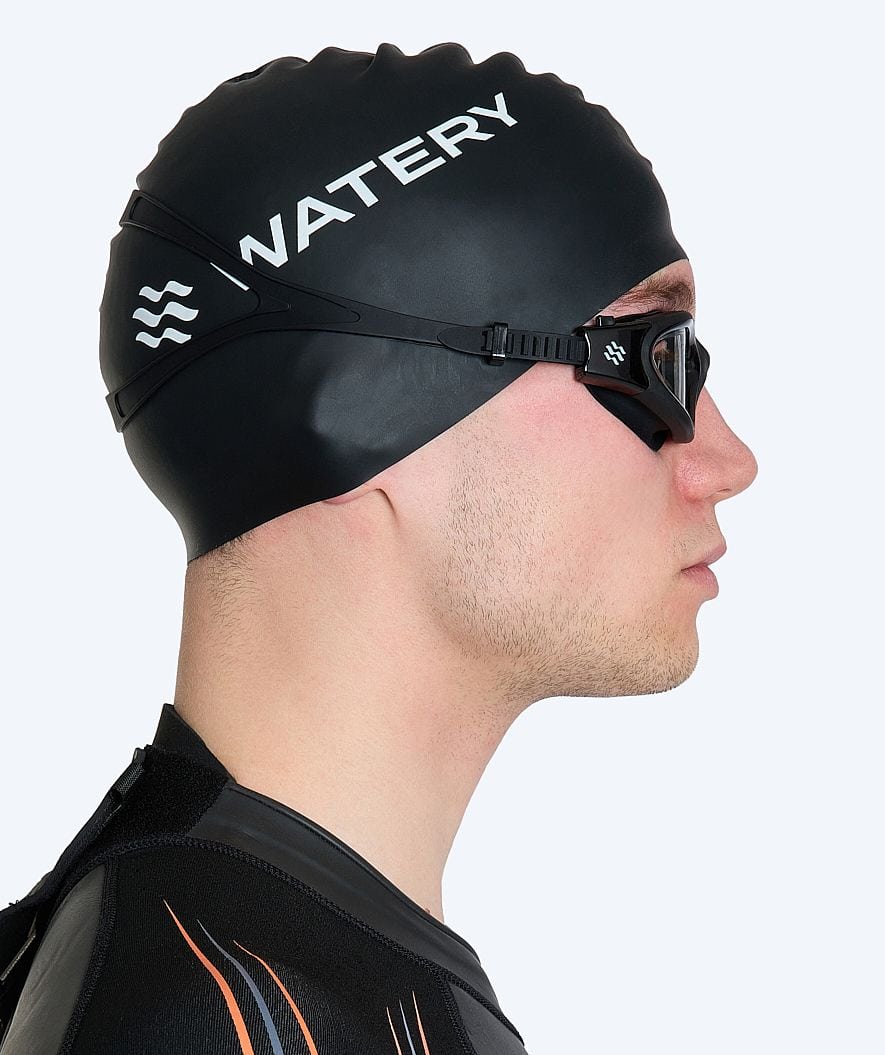 Watery Schwimmbrillen mit Sehstärke für Kurzsichtige Erwachsene - (-2.0) – (-6.0) - Raven Active - Schwarz/Klar - Image 3