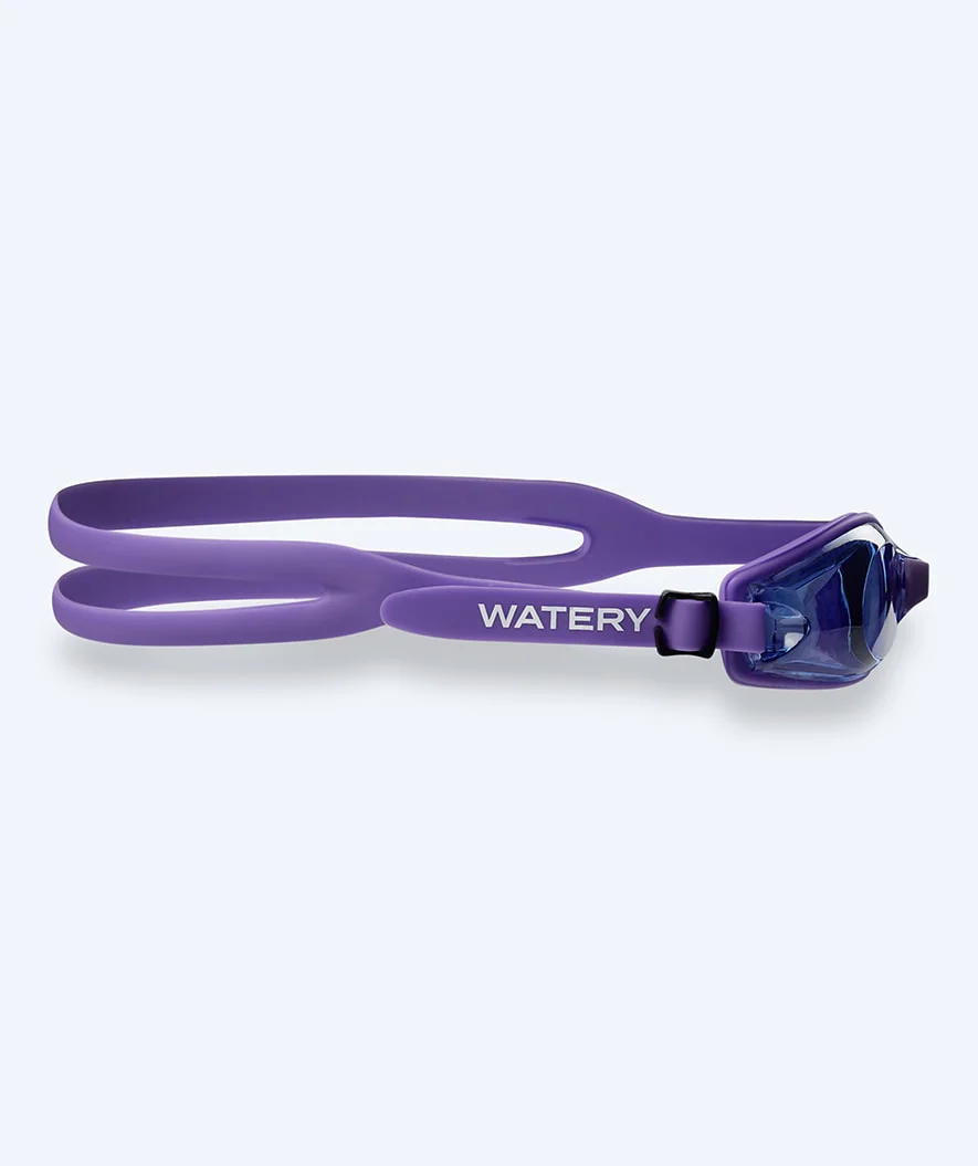 Watery Schwimmbrillen mit Sehstärke für Kurzsichtige Erwachsene - (-2.0) – (-8.0) - Clivia - Lila/Blau - Image 4