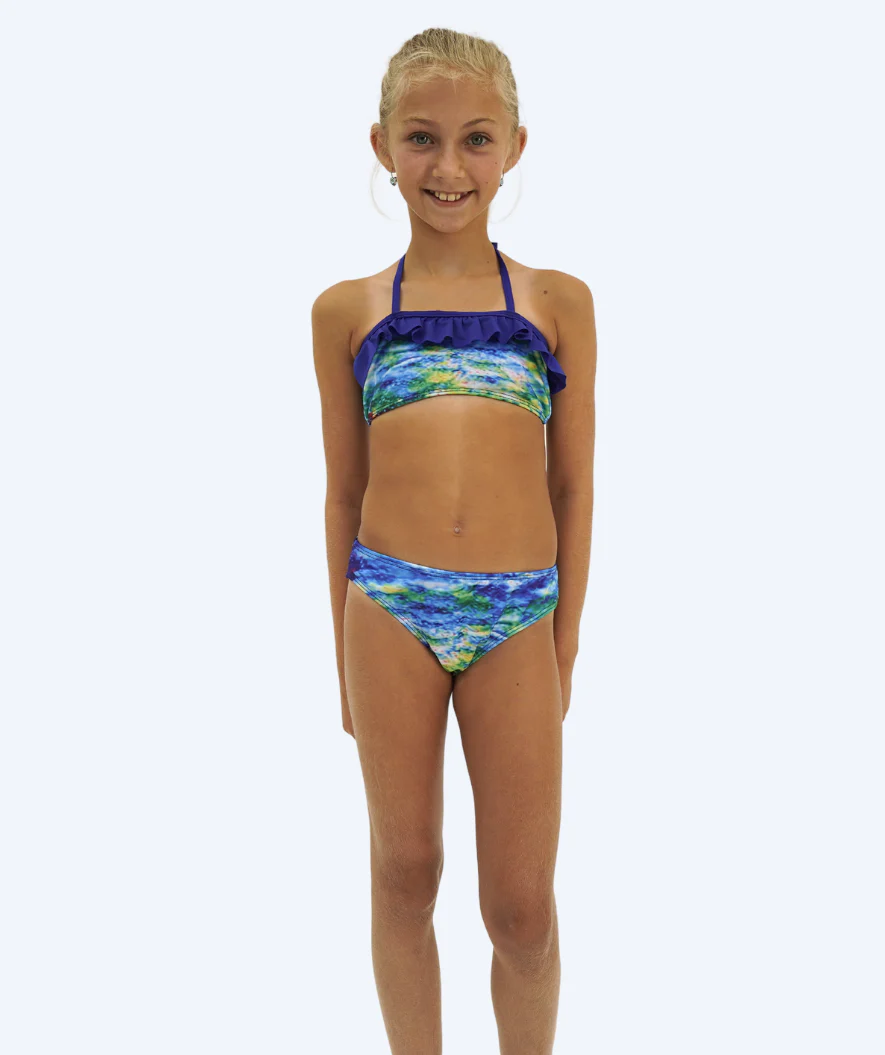 Watery Meerjungfrau Bikini für Kinder - Set - Rainbow Bloom - Image 4