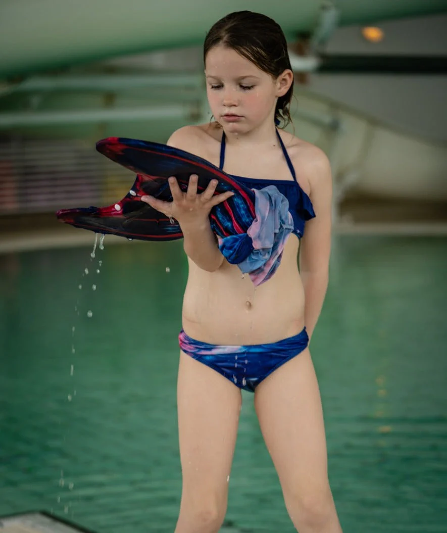 Watery Meerjungfrau Bikini Top für Mädchen - Milky Way - Image 11