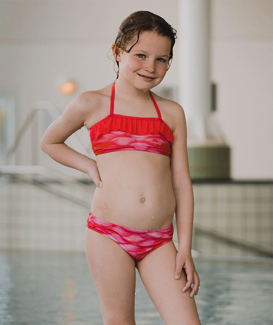 Watery Meerjungfrau Bikini Unterteil für Mädchen - Rosa Blush - Image 4