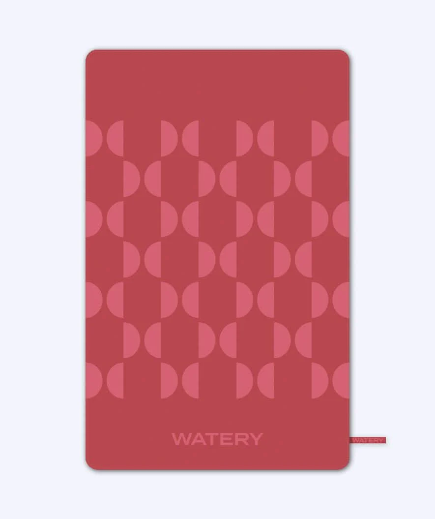 Watery Mikrofaser Badetuch (175 x 110 cm) - Rafferty - Rot