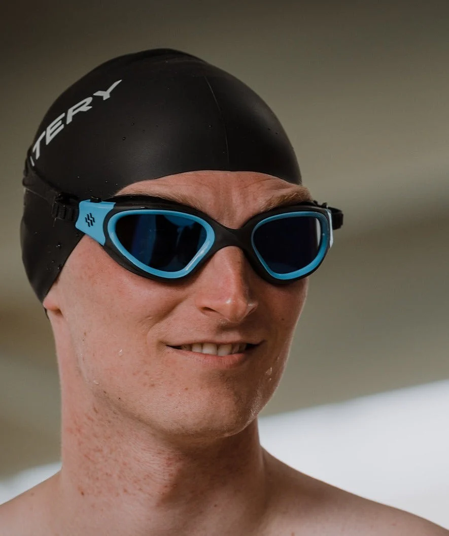 Watery Schwimmbrille für Freizeitschwimmer - Raven Mirror - Blau/Blau - Image 4