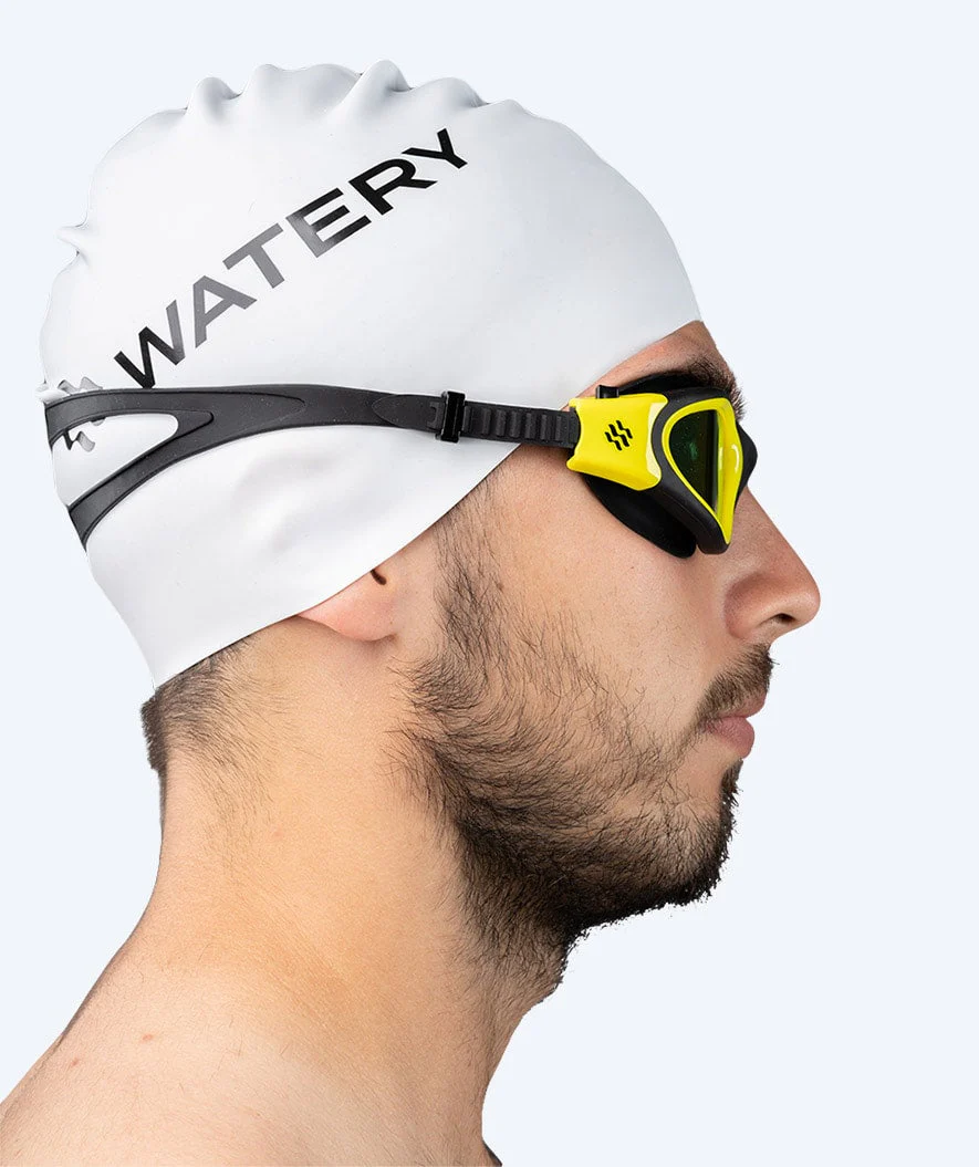 Watery Schwimmbrille für Freizeitschwimmer - Raven Mirror - Schwarz/Gelb - Image 10