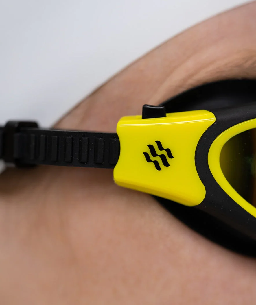 Watery Schwimmbrille für Freizeitschwimmer - Raven Mirror - Schwarz/Gelb - Image 11