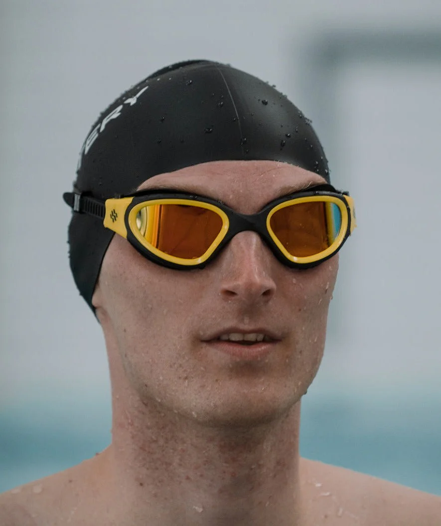 Watery Schwimmbrille für Freizeitschwimmer - Raven Mirror - Schwarz/Gelb - Image 12
