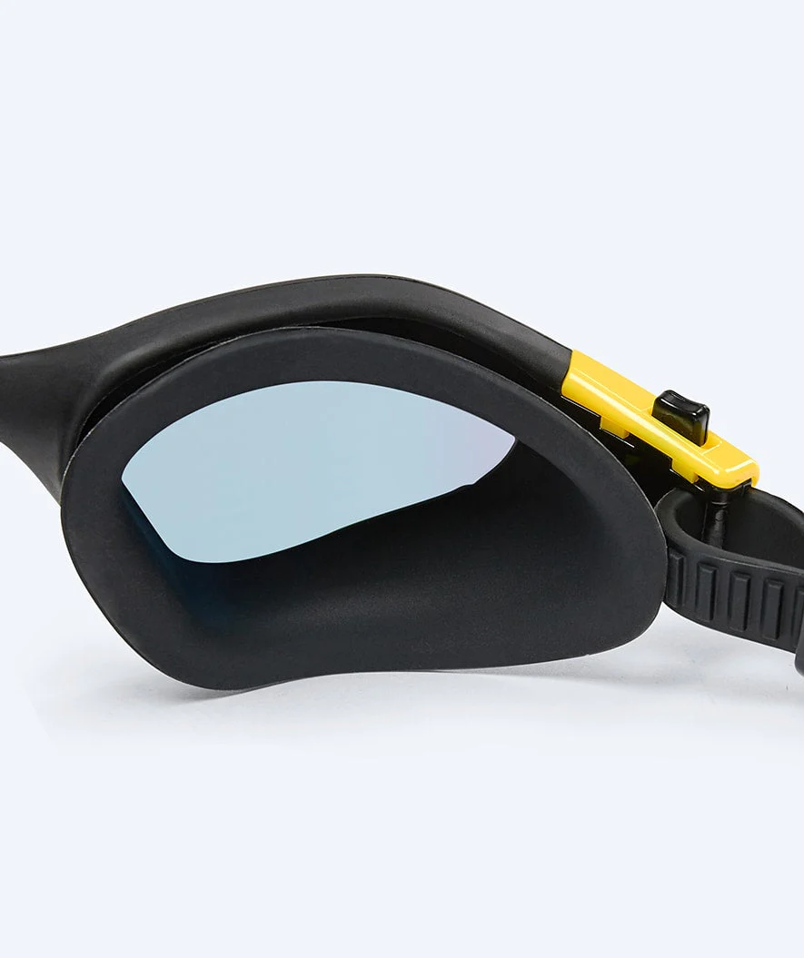 Watery Schwimmbrille für Freizeitschwimmer - Raven Mirror - Schwarz/Gelb - Image 6