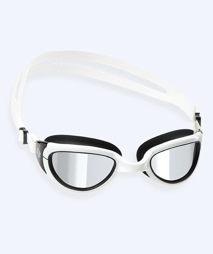Watery Schwimmbrille für Freizeitschwimmer - Wade Mirror - Schwarz/Silber