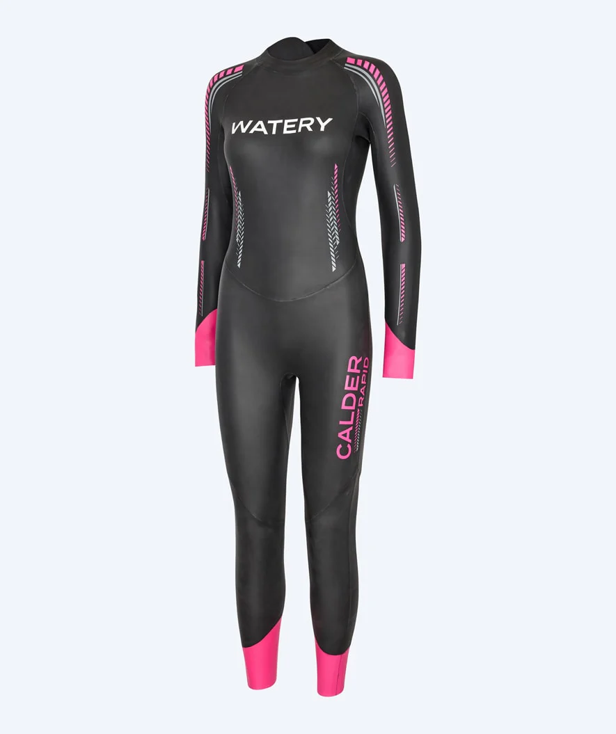 Watery Neoprenanzug für Damen - Calder Rapid - Schwarz/Rosa - Image 11