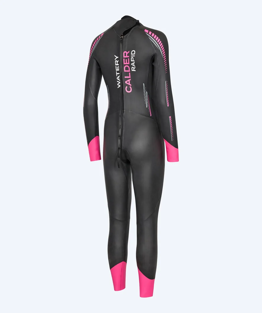Watery Neoprenanzug für Damen - Calder Rapid - Schwarz/Rosa - Image 12