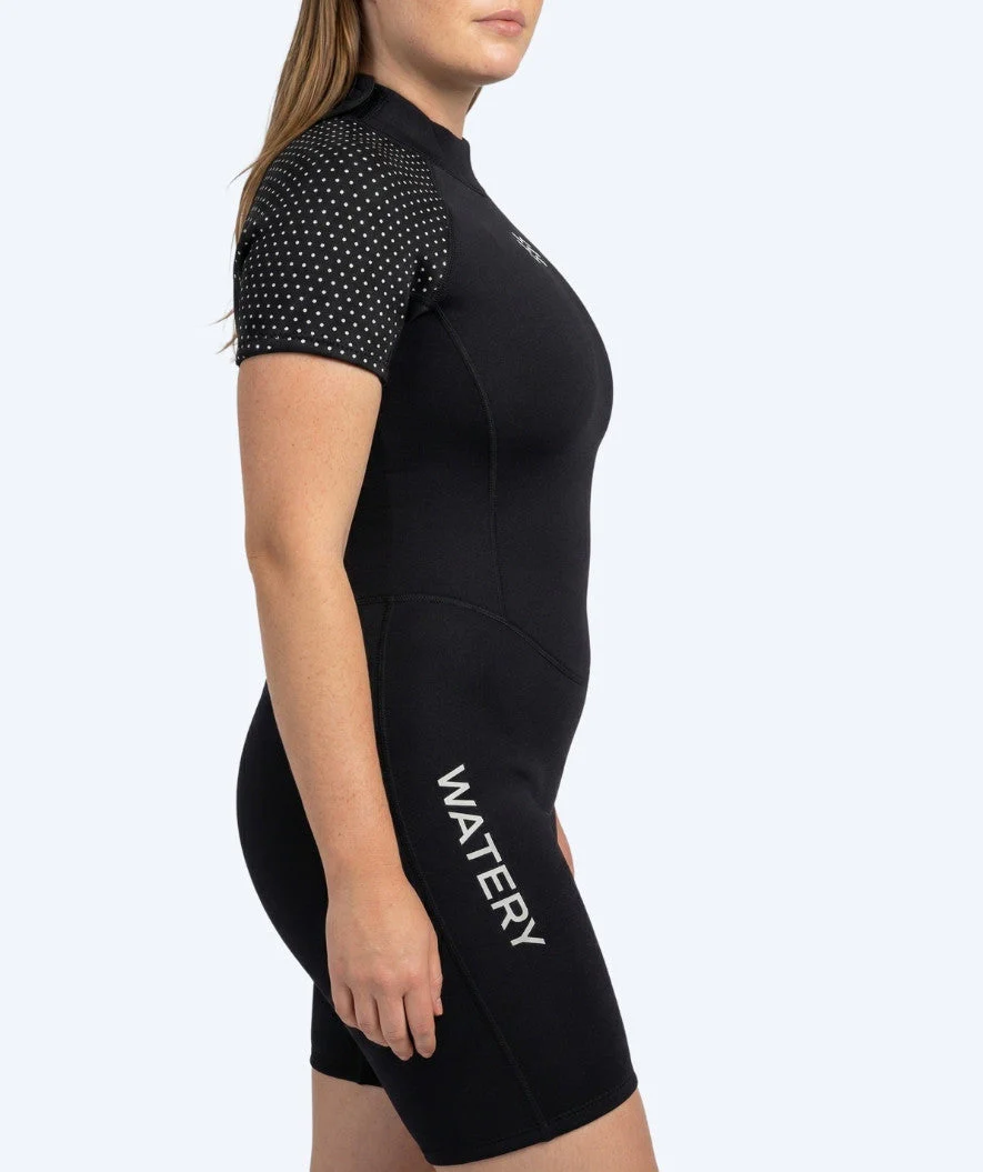 Watery Neoprenanzug für Damen - Kurzarm Duncan (3mm) - Schwarz - Image 7