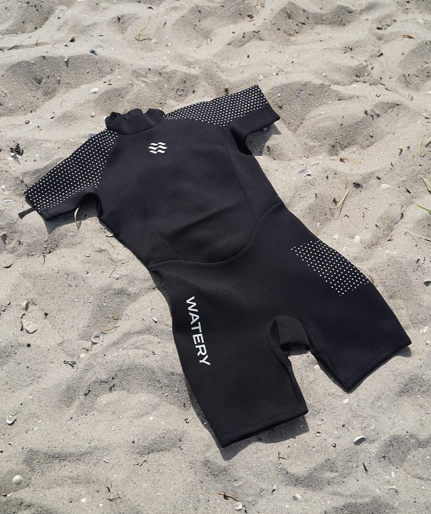 Watery Neoprenanzug für Damen - Kurzarm Duncan (3mm) - Schwarz - Image 8