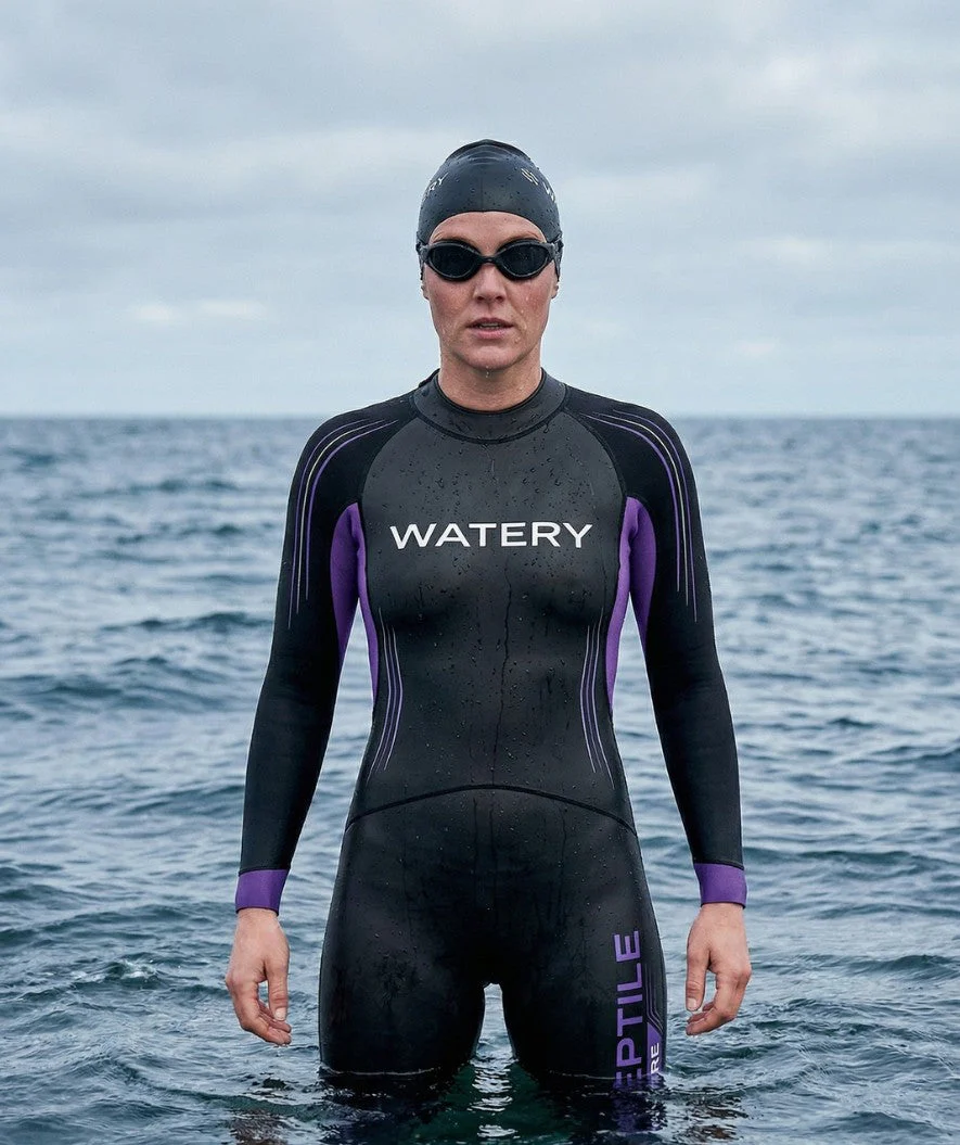 Watery Neoprenanzug für Damen - Reptile Core - Schwarz/Lila - Image 4