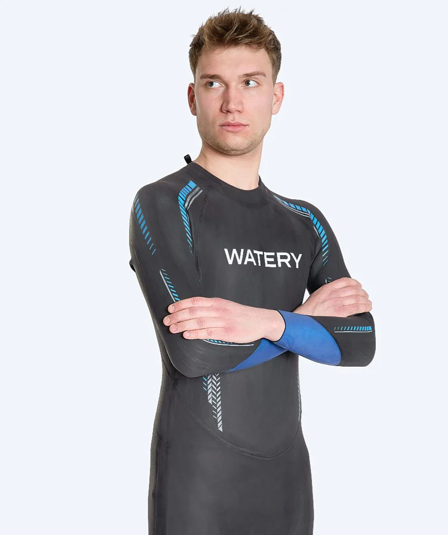Watery Neoprenanzug für Herren - Calder Rapid - Schwarz/Blau - Image 5