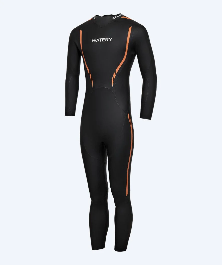 Watery Neoprenanzug für Herren - Salmon Glide - Schwarz/Orange - Image 2