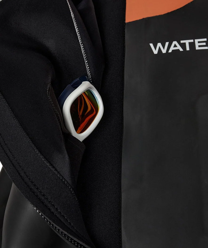 Watery Neoprenanzug für Herren - Salmon Glide - Schwarz/Orange - Image 7