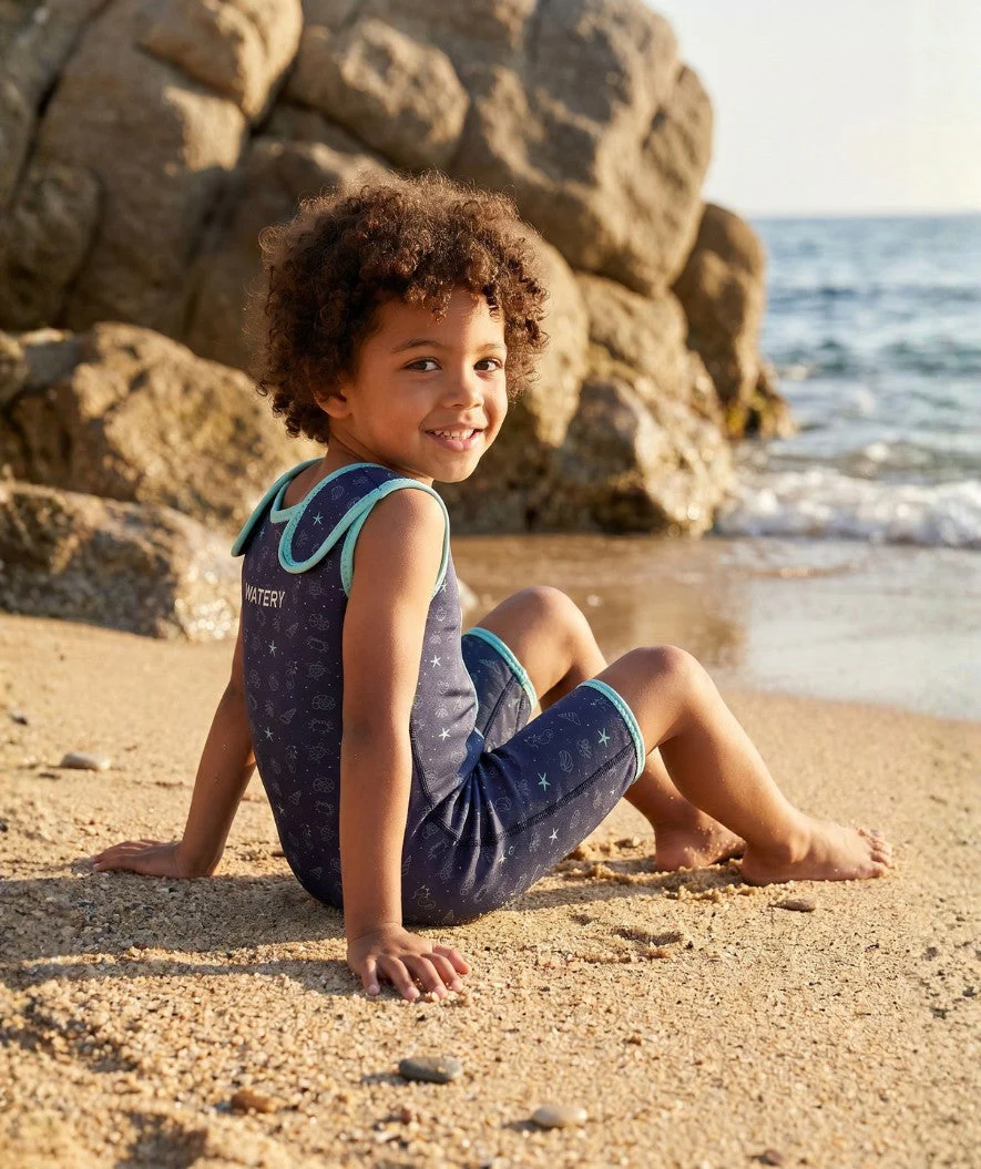 Watery Neoprenanzug für Kinder - Baia Shorty - Atlantic Turquoise - Image 11
