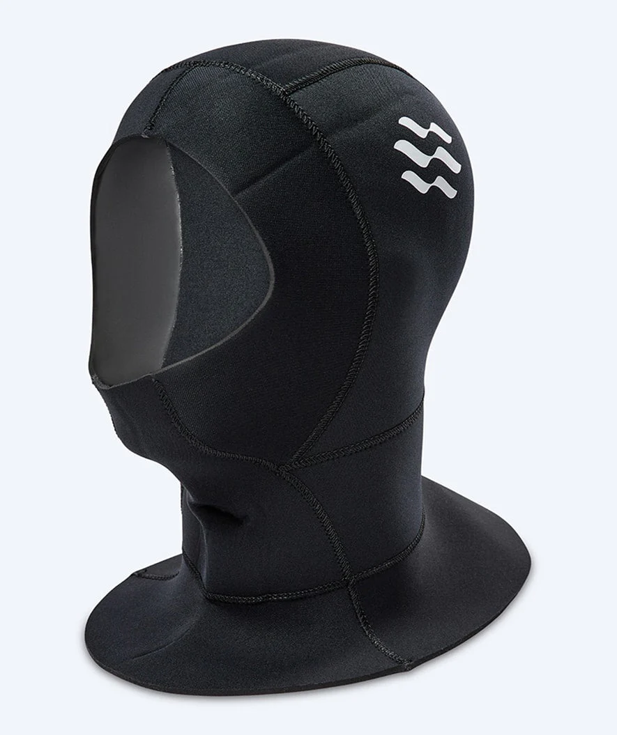 Watery Neoprenhaube mit Kragen - Hedgehog (3mm) - Schwarz