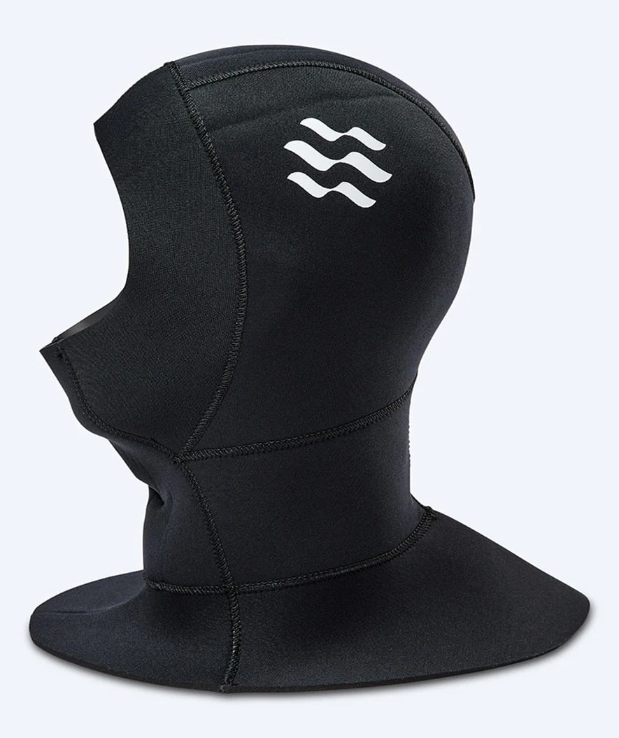 Watery Neoprenhaube mit Kragen - Hedgehog (3mm) - Schwarz - Image 2