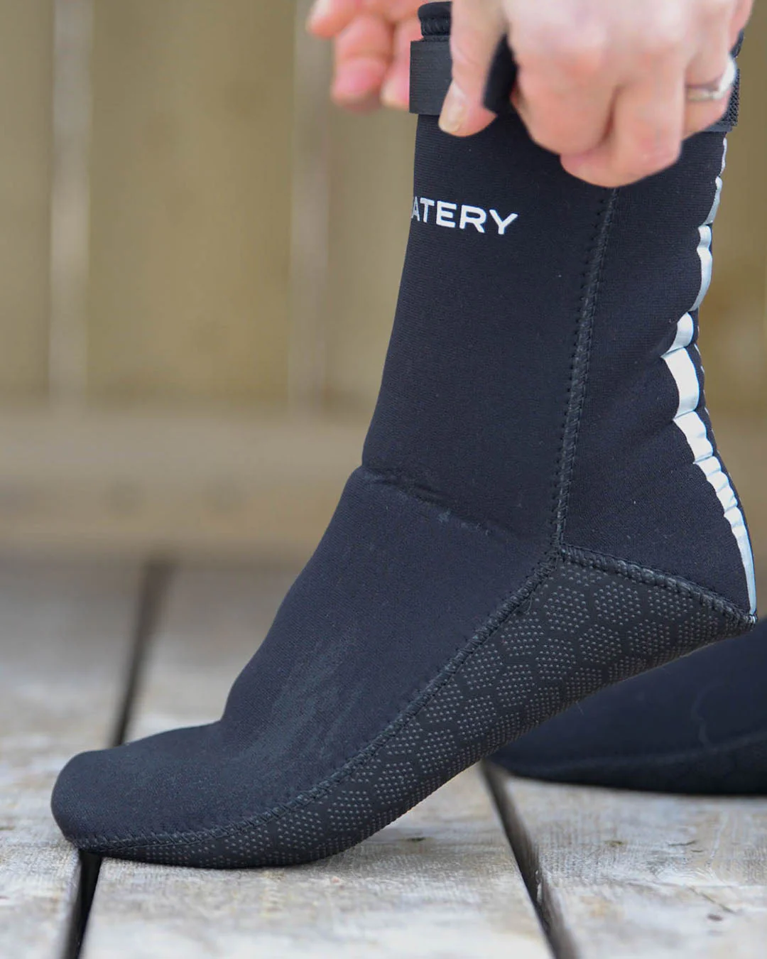 Watery Neoprensocken für Freiwasser - Reptile (3 mm) - Schwarz - Image 5