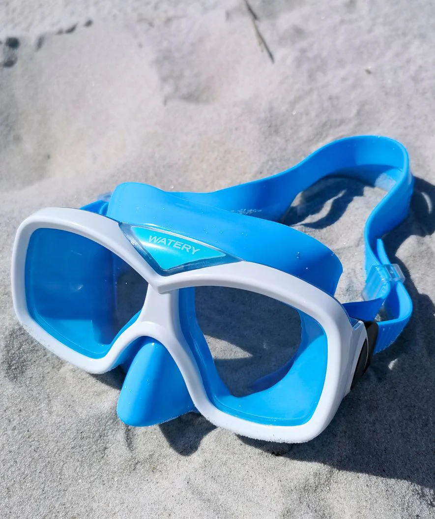 Watery Schnorchelset für Kinder (8-15) - Misu/Fleetwood - Blau/Blau - Image 3